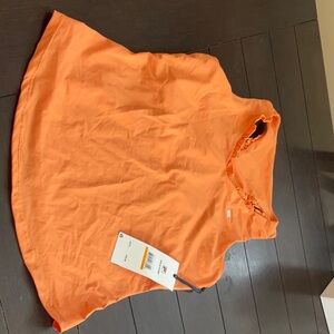 FILA tennis/sport race back tank top with shelf bra in rustic orange color